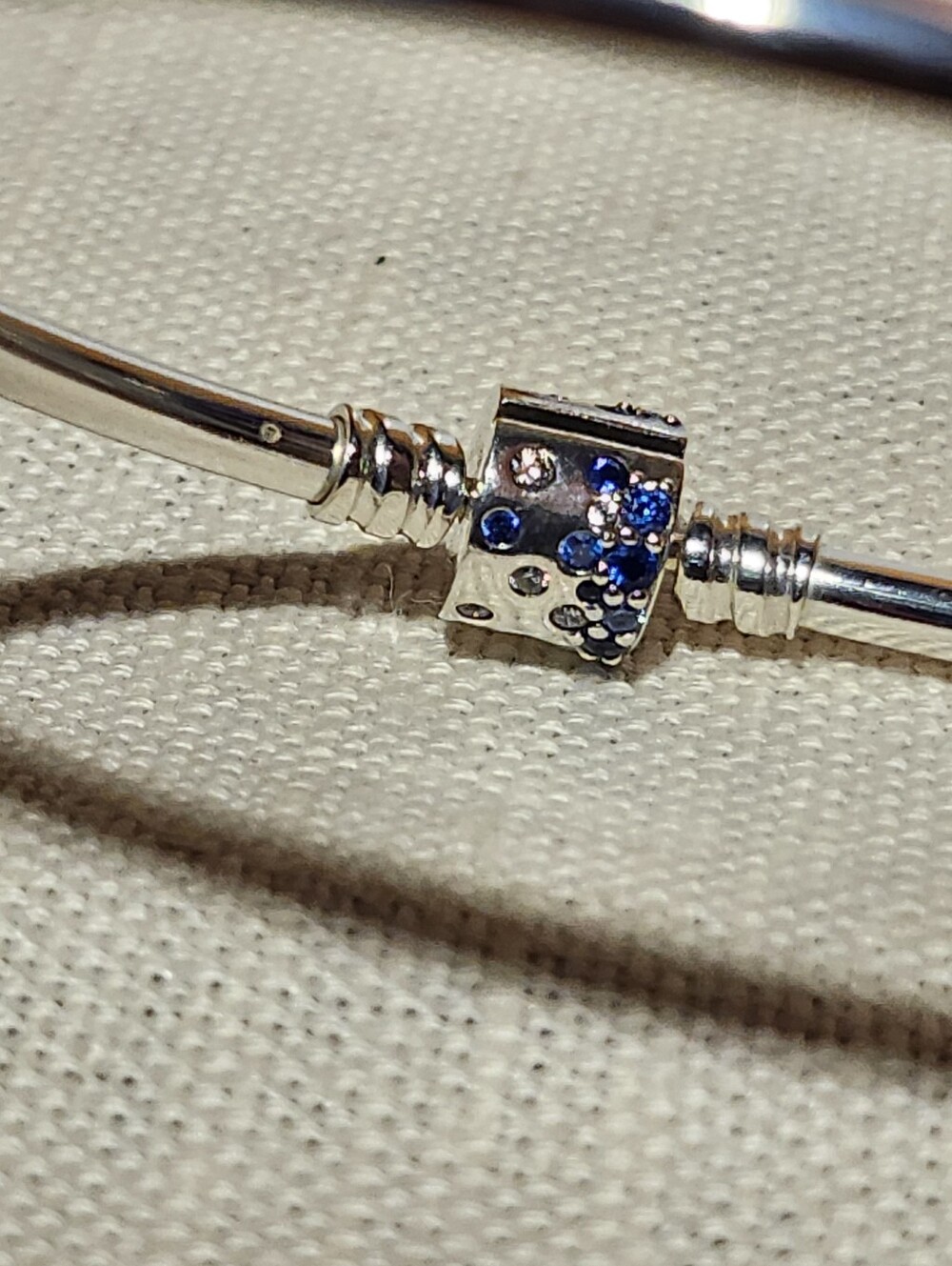 Panora Blue Stone Bangle Sterling Silver